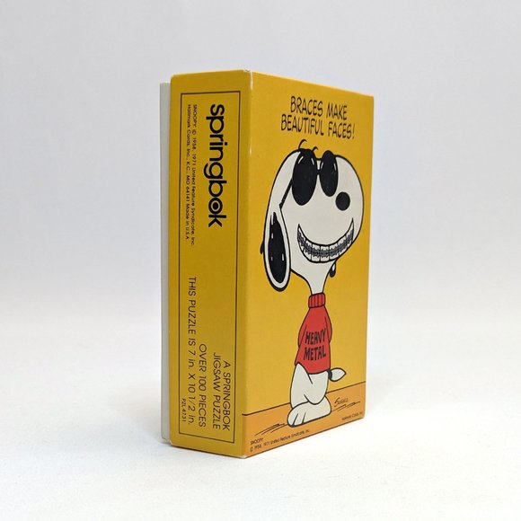 Hallmark Peanuts Snoopy "Braces Make Beautiful Faces!" SpringBok Jigsaw Puzzle - Picture 2 of 3